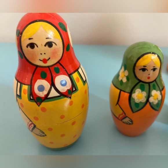 Vintage Soviet Matryoshka doll Russian nesting doll - Picture 3 of 8